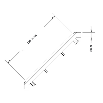 40-230-1 MODULAR SOLUTIONS ALUMINUM GUSSET 90MM X 90MM GRAY PLASTIC CAP COVER FOR 40-130-1, FOR A FINISHED APPEARANCE
